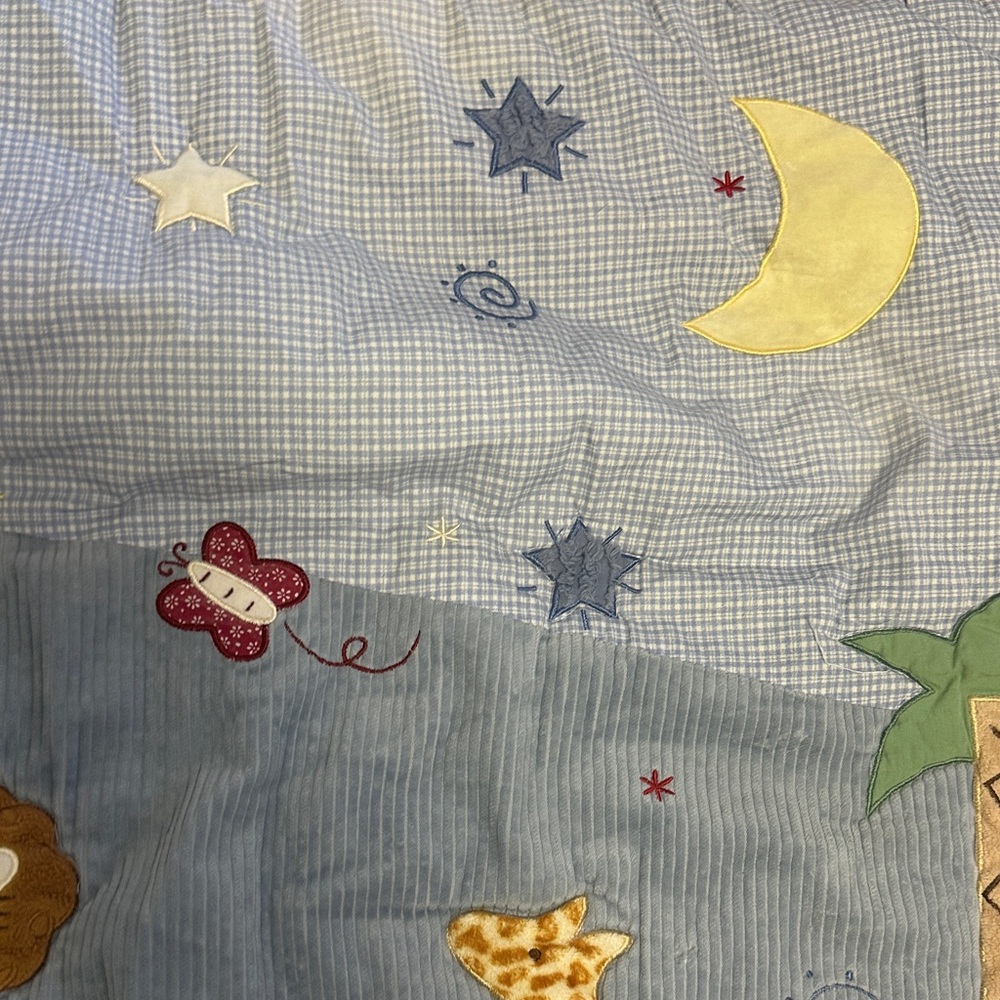 Vintage Kids Jungle Safari Themed Blanket - Picture 6 of 9